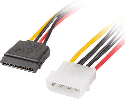 Lanberg 4-Pin Molex / 15-Pin Sata - 4-Pin Molex / 2x 15-Pin Sata / 15-Pin Sata Cable 4m Πολύχρωμο