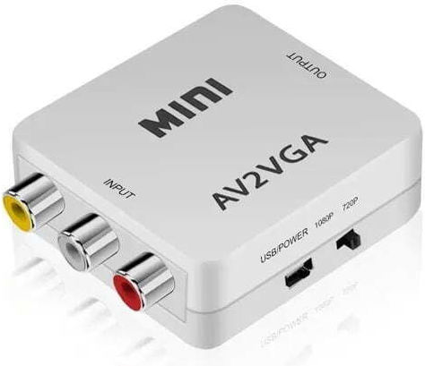 Aoweixun Конвертор RCA 3x женски към VGA женски 1бр AV2VGA