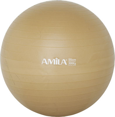Μπάλα Γυμναστικής Amila Gymball 55cm Χρυσή Bulk