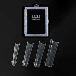 Koper Nail Tips Transparent 10pcs