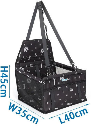 Nobleza Dog Carrying Black Bag L45xW40xH35cm
