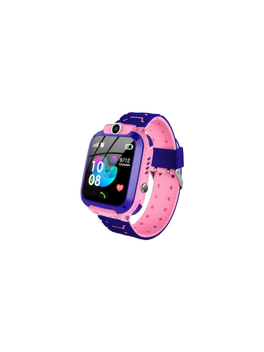 Παιδικό Smartwatch με Λουράκι από Καουτσούκ/Πλαστικό Ροζ