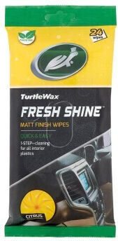 Turtle Wax Fresh Shine Șervețele de curățare / lustruire și protecție pentru bord auto 24buc