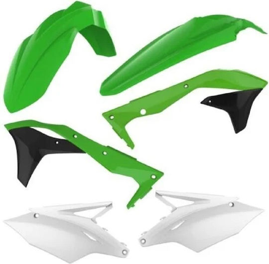 Set de Piese din Plastic pentru Motocicletă pentru Kawasaki KX Verde 1buc