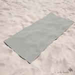 Isadore Lorraine Beach Towel Gray 170x85cm.