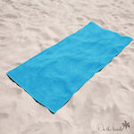 Isadore Lorraine Turquoise Beach Towel 170x85cm