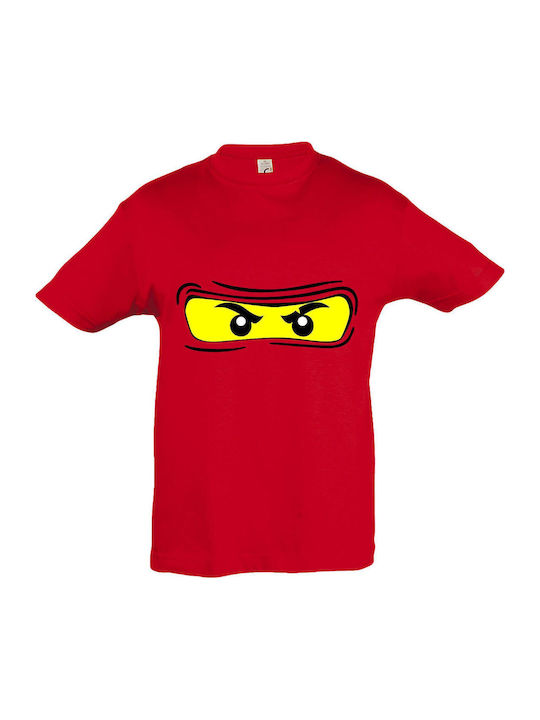 kirikoko Παιδικό T-shirt Red Ninjago Ninja Eyes