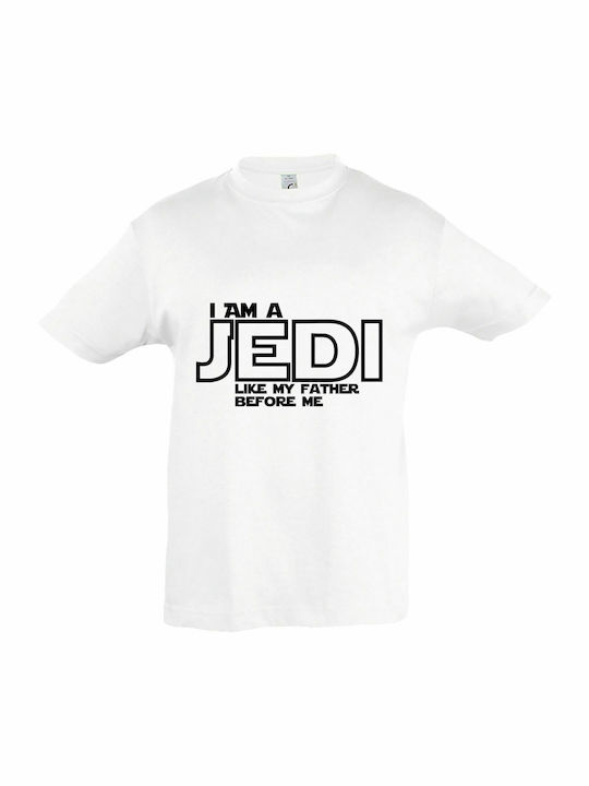 Παιδικό T-shirt Κοντομάνικο White I Am A Jedi Like My Father Before Me, Star Wars