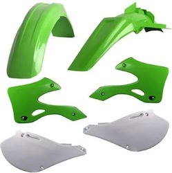 Σετ Πλαστικά Μοτοσυκλέτας για Kawasaki KX Πράσινο