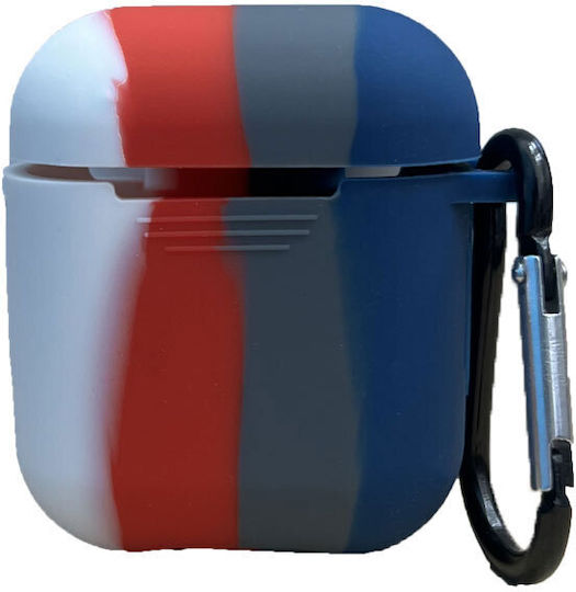 Husă din silicon cu cârlig pentru Airpods 1/2, multicolor (oem)