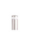 Ideal Lux Small Post LED Outdoor Floor Lamp with Warm White Silver Light