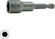 Magnetic Căpăcel Hexagonal cu Patrat de Prindere 1/4" Diametru 10mm 1buc
