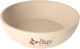 Dingo Kunststoff Schalen Futter für Hund & Katze 200ml 12.5cm in Beige Farbe