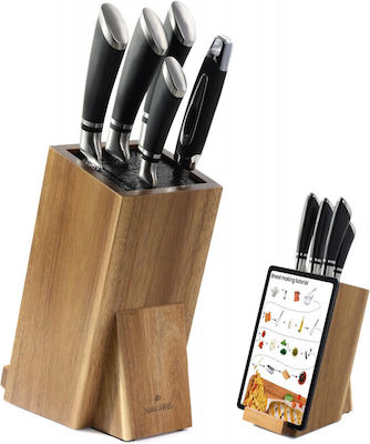 Navaris Knives Stand Wooden 5pcs