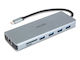 Dicota USB-C Docking Station with HDMI 4K PD Ethernet Silver (D32065)