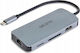 Dicota USB-C Docking Station με DisplayPort 4K PD Ethernet Ασημί (D32062)
