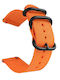 Edman Fabric Strap Orange 24mm