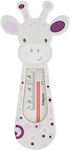 Babyono Badezimmer Thermometer "Giraffe" Lila