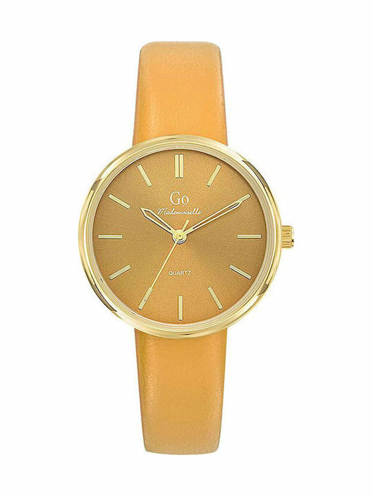 GO Mademoiselle Women's Watch with Orange Leather Strap