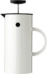 Stelton Inox French Press Coffee Maker White