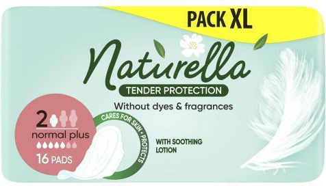 Naturella Tender Protection Normal Plus Γυναικεία Σερβιέτα Σερβιέτες Με Φτερά 16 Τεμ. Για Γυναίκες