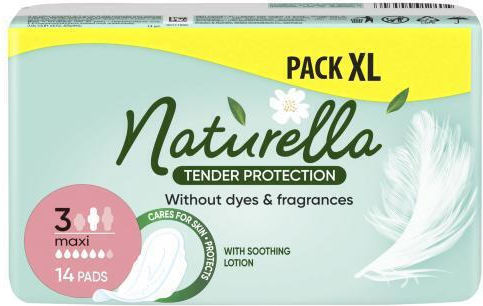Naturella Tender Protection Maxi Γυναικεία Σερβιέτα Σερβιέτες Με Φτερά 14 Τεμ. Για Γυναίκες