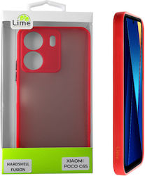 Lime Back Cover Κόκκινο (Poco C65)