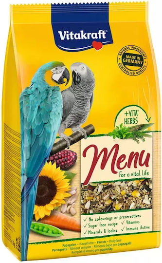 Vitakraft Menu Birds Food for Big Parrots 1kg