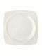 Cryspo Trio 'quadro Off Plate Desert made of Porcelain White with Diameter 21cm 6pcs