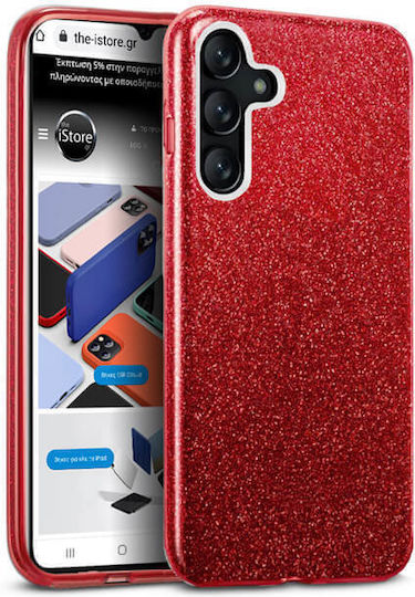 Orso Hybrid Strass Back Cover Silicone Red (Galaxy A55)