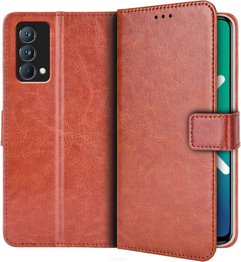 Erbord Wallet Δερματίνης / Πλαστικό / Σιλικόνης Καφέ (Realme GT Master)