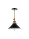 HomeMarkt Pendant Light Single-Light for Socket E27 Black