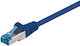 Goobay S/FTP Kat.6a (Gigabit) Netzwerkkabel Ethernet 1.5m Blau