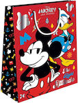 388896 Paper Bag for Gift with Theme "Mickey" Multicolored 18x23x11cm. 12pcs