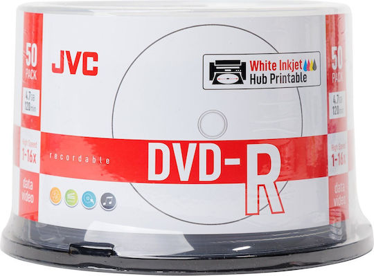JVC 16x Printable 4.7GB Cake Box