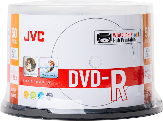 JVC 16x Printable 4.7GB Cake Box