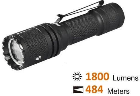 Acebeam LED IP68 с Максимална Яркост 1800лм Черен
