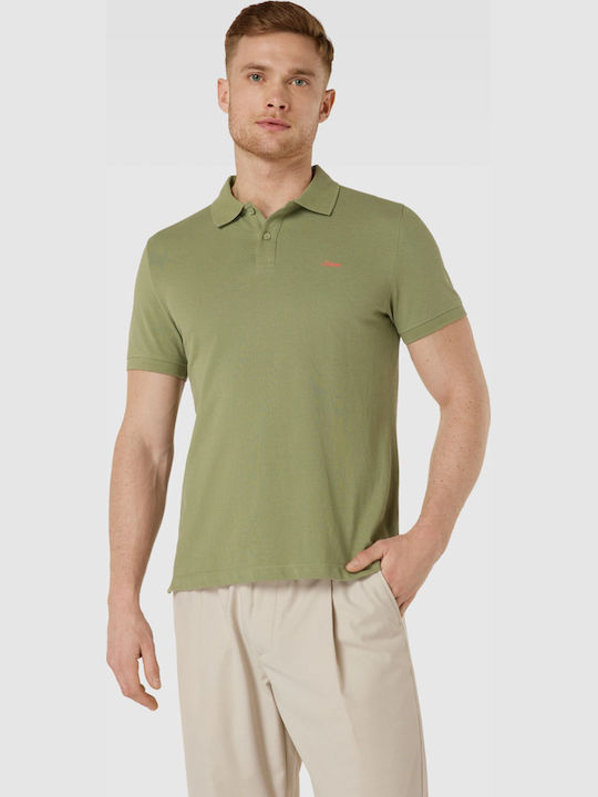 s.Oliver Red Label Polo Short Sleeve Blouse Olive