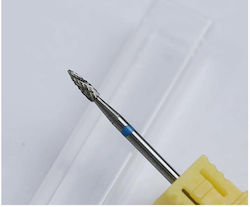 ALX Cosmetics Nail Drill Carbide Bit with Flame Head Blue
