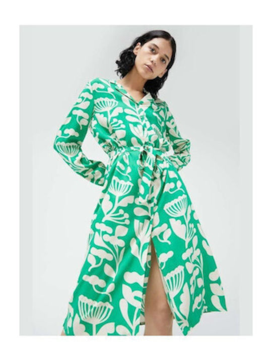 Compania Fantastica Midi Dress Green