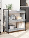 vidaXL vidaXL Küchenregal Hölzernes 3 Ebenen Grau 70x30x82cm