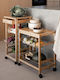 Andrea House Kitchen Rack Made of Stainless Steel 3 Tiers Brown 37x37x77cm
