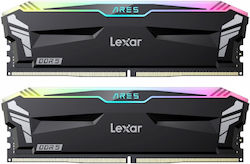 Lexar Ares RGB 32GB DDR5 RAM με 2 Modules (2x16GB) και Ταχύτητα 6800 για Desktop