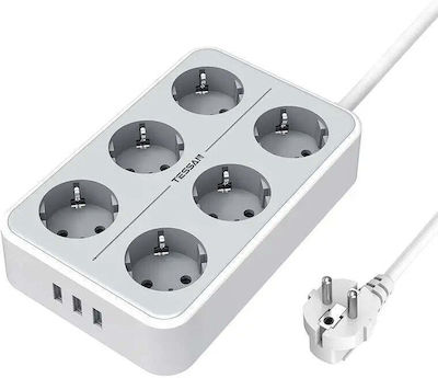 Tessan Power Strip White