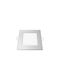 Aca Square Metallic Recessed Spot with Integrated LED and Cool White Light Silver 11.8x11.8cm. 1pcs