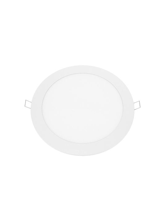 Aca Στρογγυλό Χωνευτό LED Panel 23W με Ψυχρό Λευκό Φως 6500K 29.8εκ.