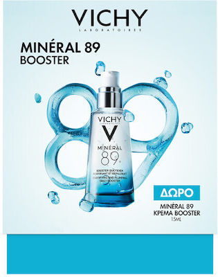 Vichy Set Mineral 89 Booster hidratant și întăritor 50ml & Mineral 89 72h cremă hidratantă de întărire 15ml