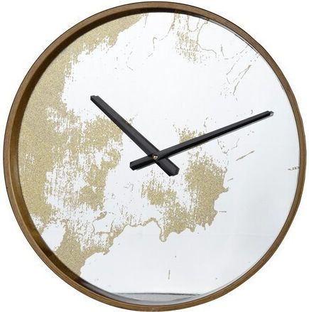 Artekko Echo Wanduhr Spiegel Gold Ø37.5cm