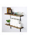 Shelf Wall Walnut 60x14x16cm