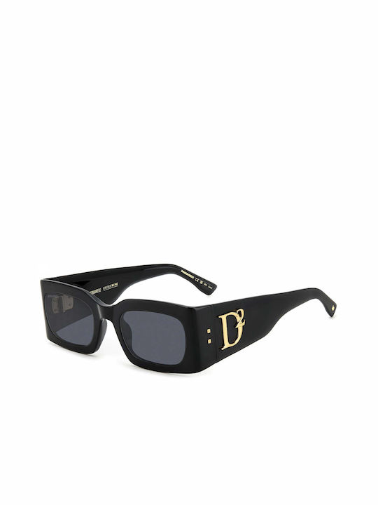 Dsquared2 Sonnenbrillen mit Schwarz Rahmen und Schwarz Linse D2 0109 807/IR
